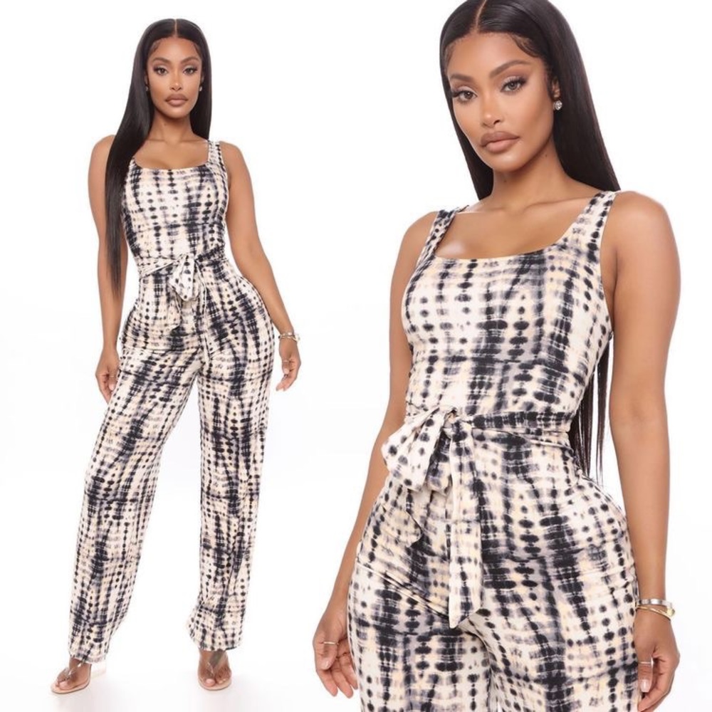 Fashion Nova Tie Dye Jumpsuit